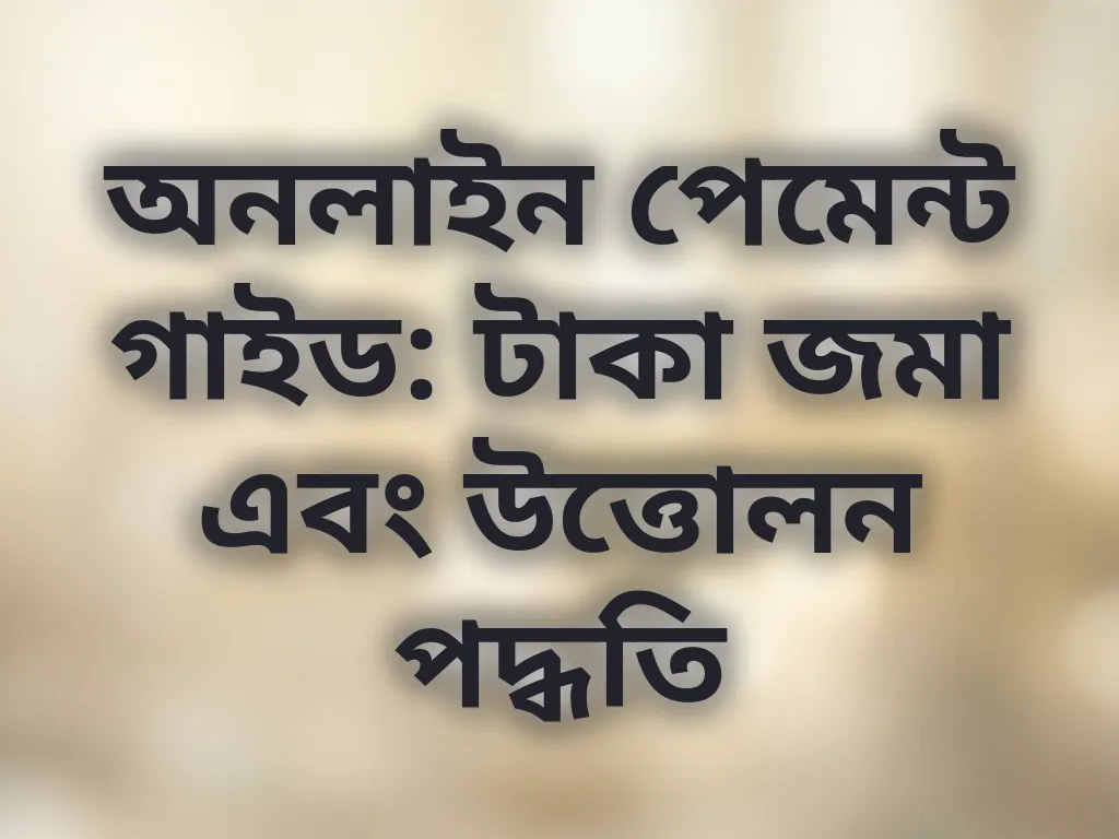 পেমেন্ট গাইড